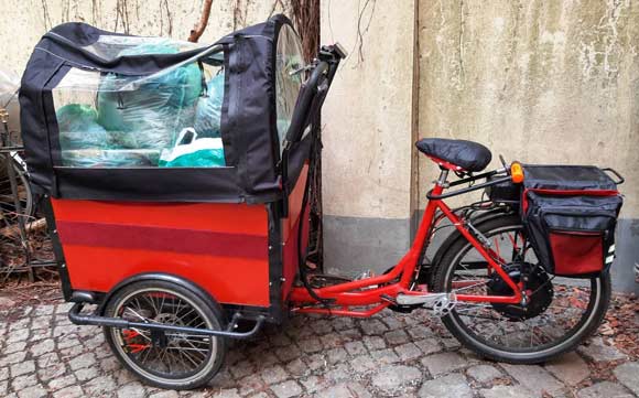 family cargobike that can carry a washing machine