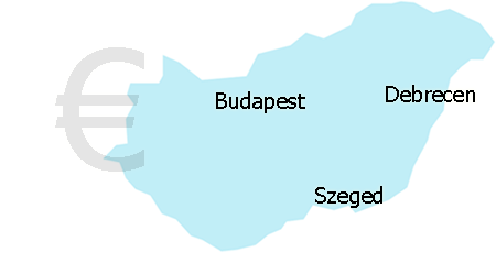 map of Hungarian cities
