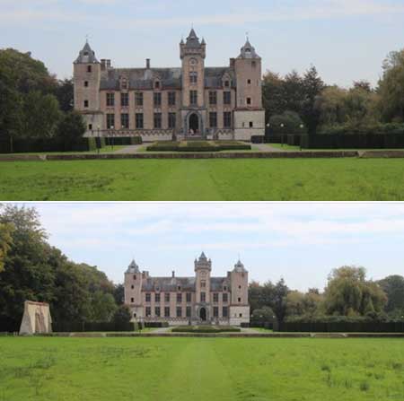 Tillegem Castle south of Brugge, BE