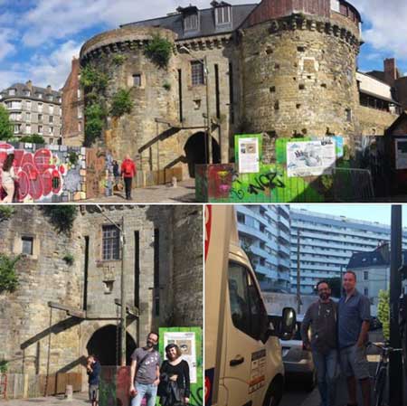Porte mordelaise (~1450AD) gatehouse formerly of the ramparts and main entrance to Rennes, France